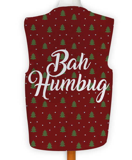 Bah Humbug - Trees - Novelty Costume Fancy Dress Waistcoat ( 4 sizes available )