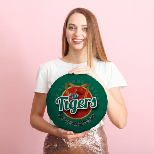 Bangladesh Tigers  - Legend Collection - Circle Cushion 14"