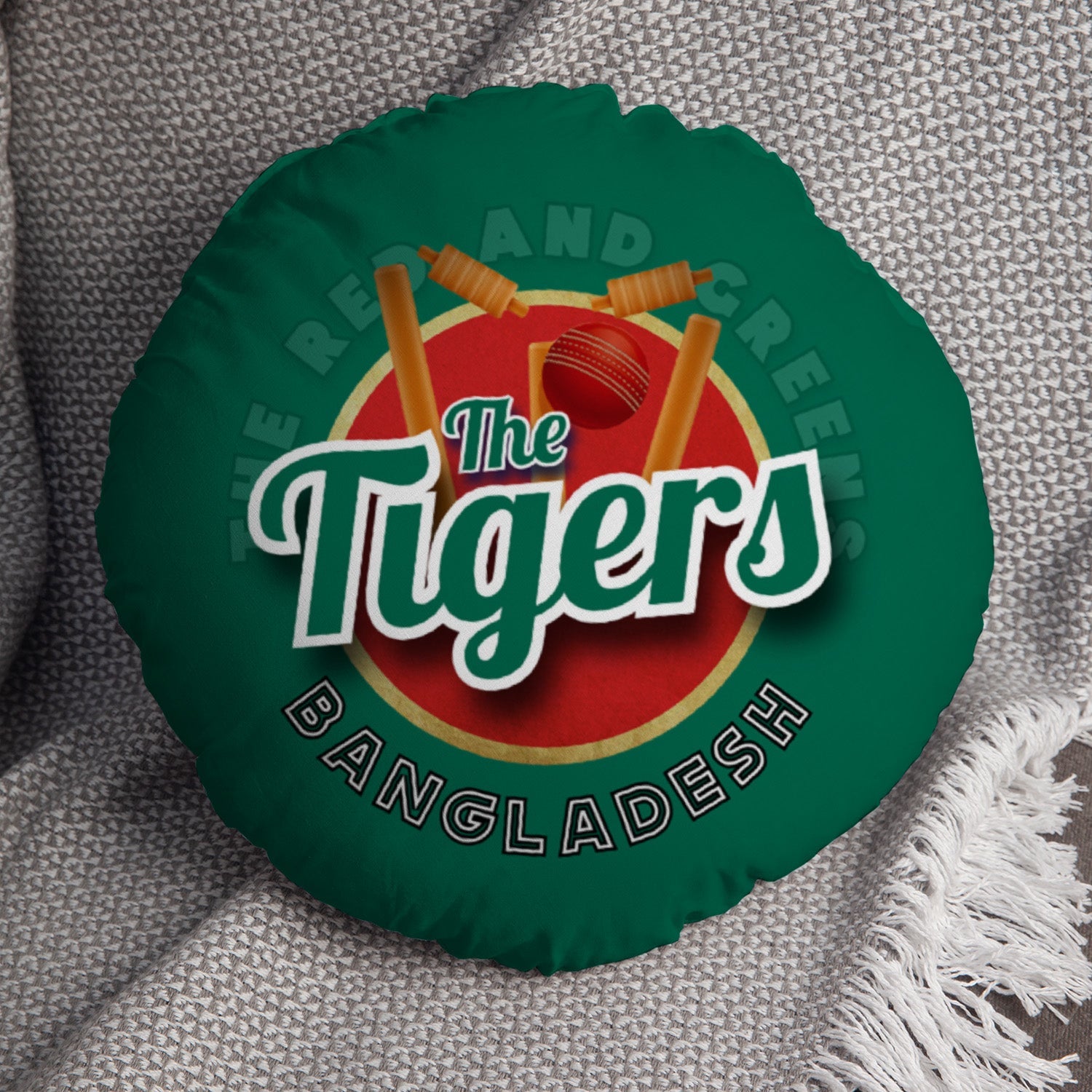 Bangladesh Tigers  - Legend Collection - Circle Cushion 14"
