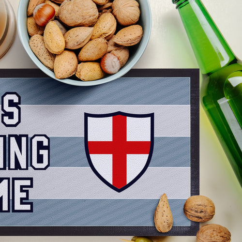 England Grey Stripe  -It's Coming Home - Bar Runner