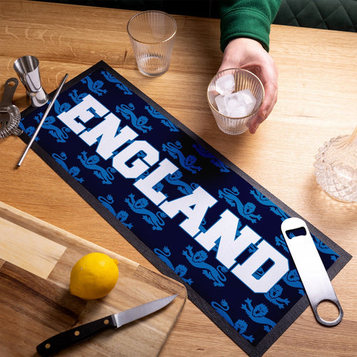 England Blue Lion - Bar Runner