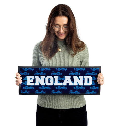 England Blue Lion - Bar Runner
