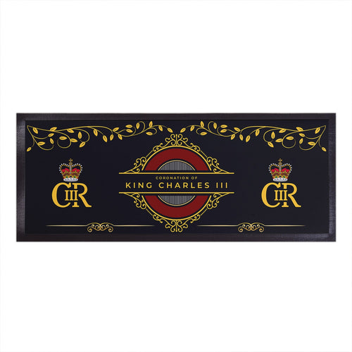 King Charles Coronation - Royal Monogram - Bar Runner