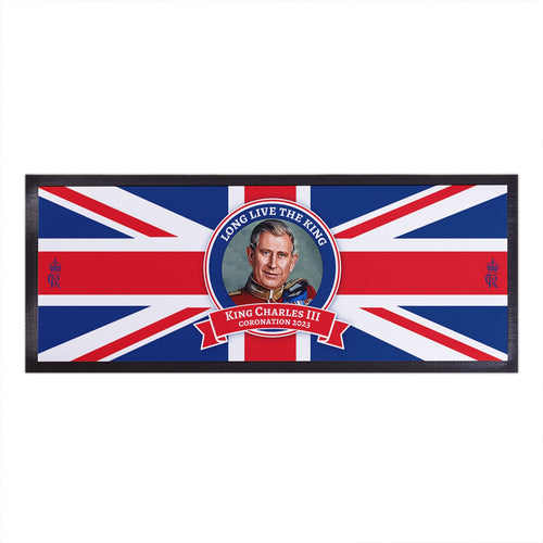 King Charles Coronation - Royal Portrait - Bar Runner