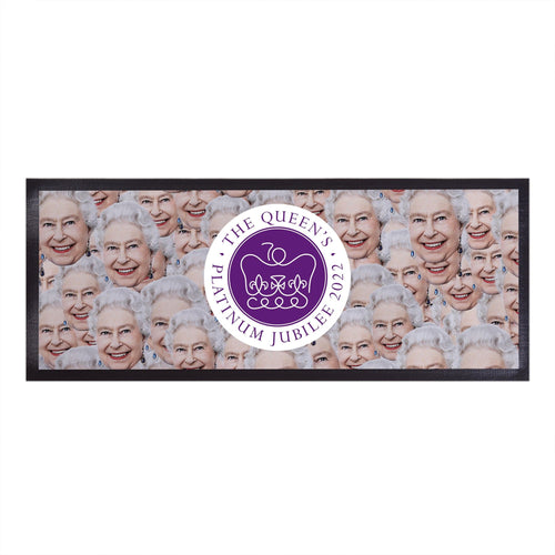 Jubilee - Queen Face All Over Bar Runner