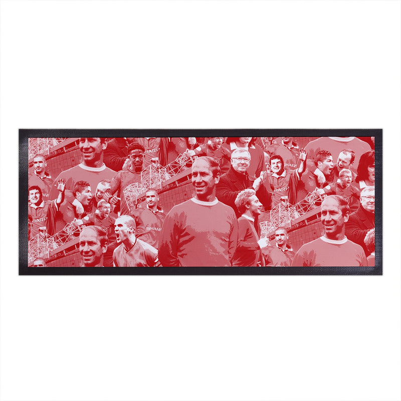 Manchester Red Montage - Bar Runner