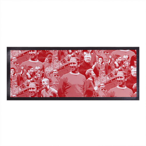 Manchester Red Montage - Bar Runner
