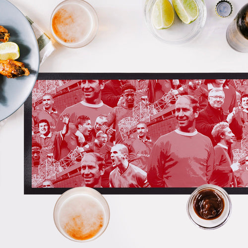 Manchester Red Montage - Bar Runner
