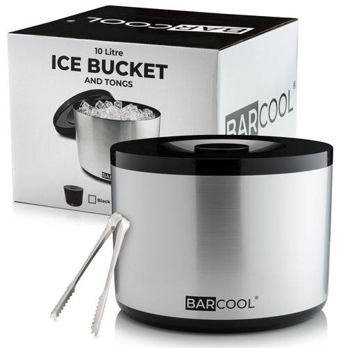 Barcool 10L Ice Bucket Round - Silver