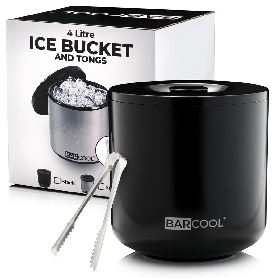 Barcool 4L Ice Bucket Round - Black