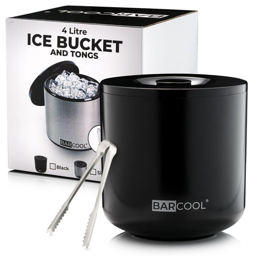 Barcool 4L Ice Bucket Round - Black