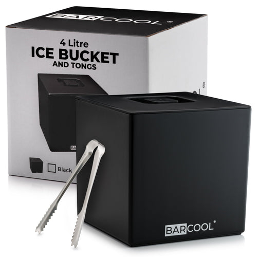 Barcool 4L Ice Bucket Square - Black