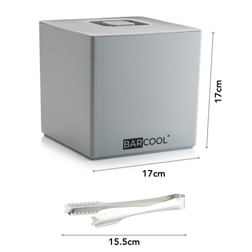 Barcool 4L Ice Bucket Square - Grey