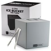 Barcool 4L Ice Bucket Square - Grey