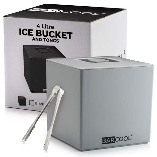 Barcool 4L Ice Bucket Square - Grey