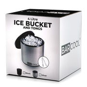 Barcool 4L Ice Bucket Round - Silver