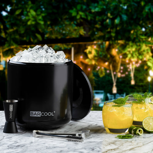 Barcool 4L Ice Bucket Round - Black