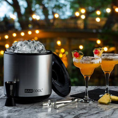 Barcool 4L Ice Bucket Round - Silver