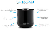 Barcool 4L Ice Bucket Round - Black