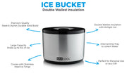 Barcool 10L Ice Bucket Round - Silver