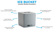 Barcool 4L Ice Bucket Square - Grey