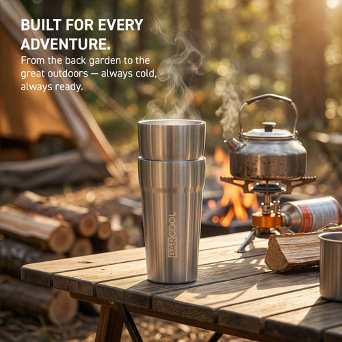 Barcool Stackable Beer Cup 600ml SS