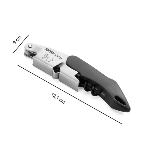 Barcool Wine Opener Stainless Steel - Black