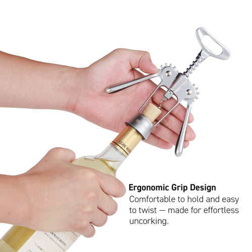 Barcool Wing Corkscrew with Pourer & Stopper