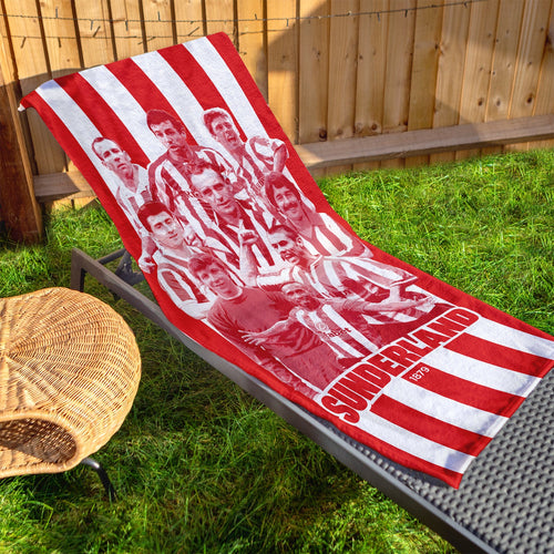 Sunderland - Legends Montage - Beach Towel - 150cm x 75cm