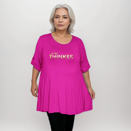 Swing Top with “Over Thinker” Logo