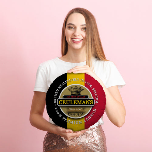 Belgium Ceulemans  - Legend Collection - Circle Cushion 14"