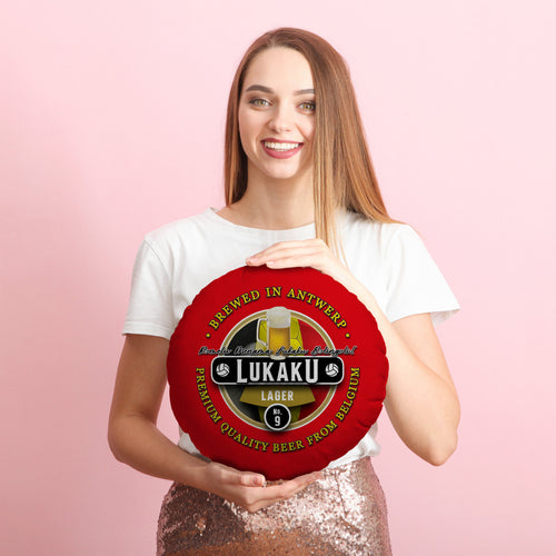 Belgium Lukaku  - Legend Collection - Circle Cushion 14"