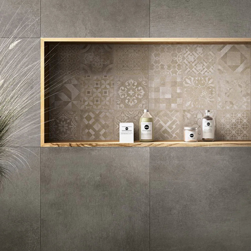 Bergamo Decoro Beige Porcelain Tile 60 x 60cm