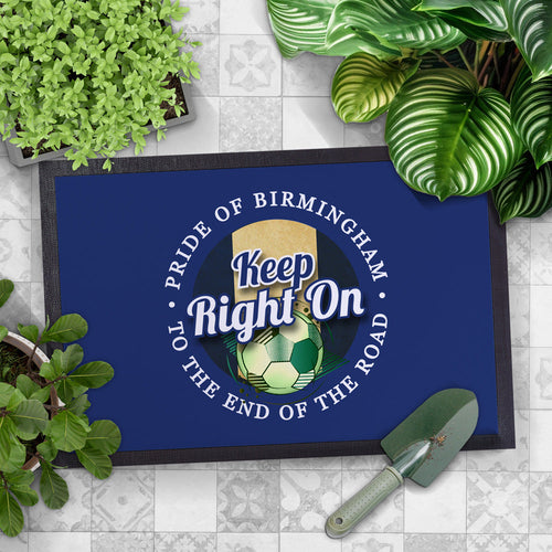 Birmingham Keep Right On  - Football Legends - Door Mat -60cm X 40cm