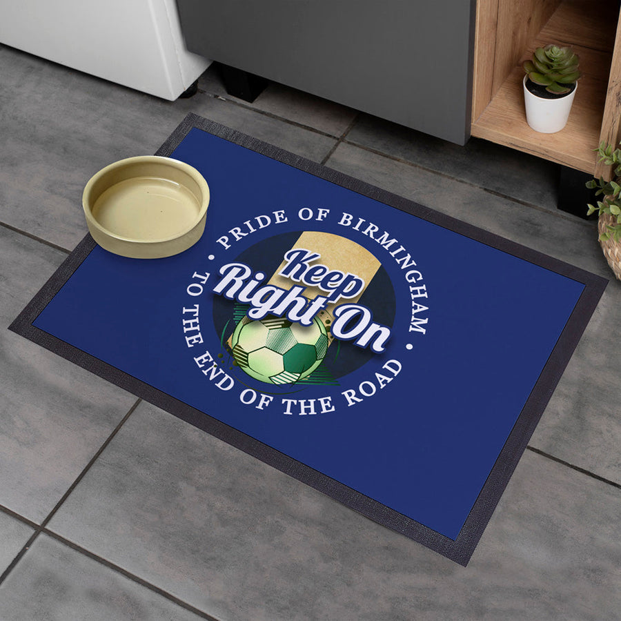 Birmingham Keep Right On  - Football Legends - Door Mat -60cm X 40cm