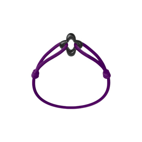 Black Clover Cord Bracelet