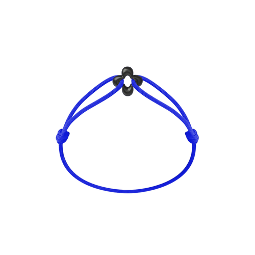 Mini Black Clover Cord Bracelet