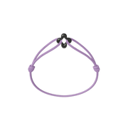 Mini Black Clover Cord Bracelet
