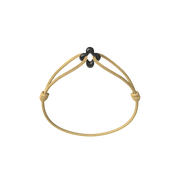 Mini Black Clover Cord Bracelet