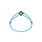 Mini Black Clover Cord Bracelet