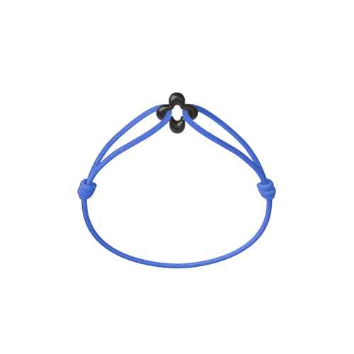 Mini Black Clover Cord Bracelet