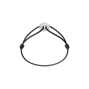 Mini Silver Soho Pavé Cord Bracelet