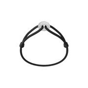 Silver Soho Pavé Cord Bracelet
