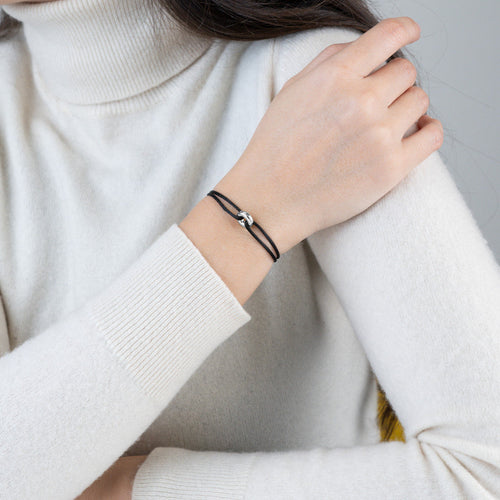 Mini Silver Soho Cord Bracelet