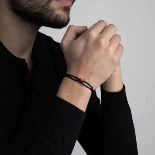 Coral Soho Cord Bracelet