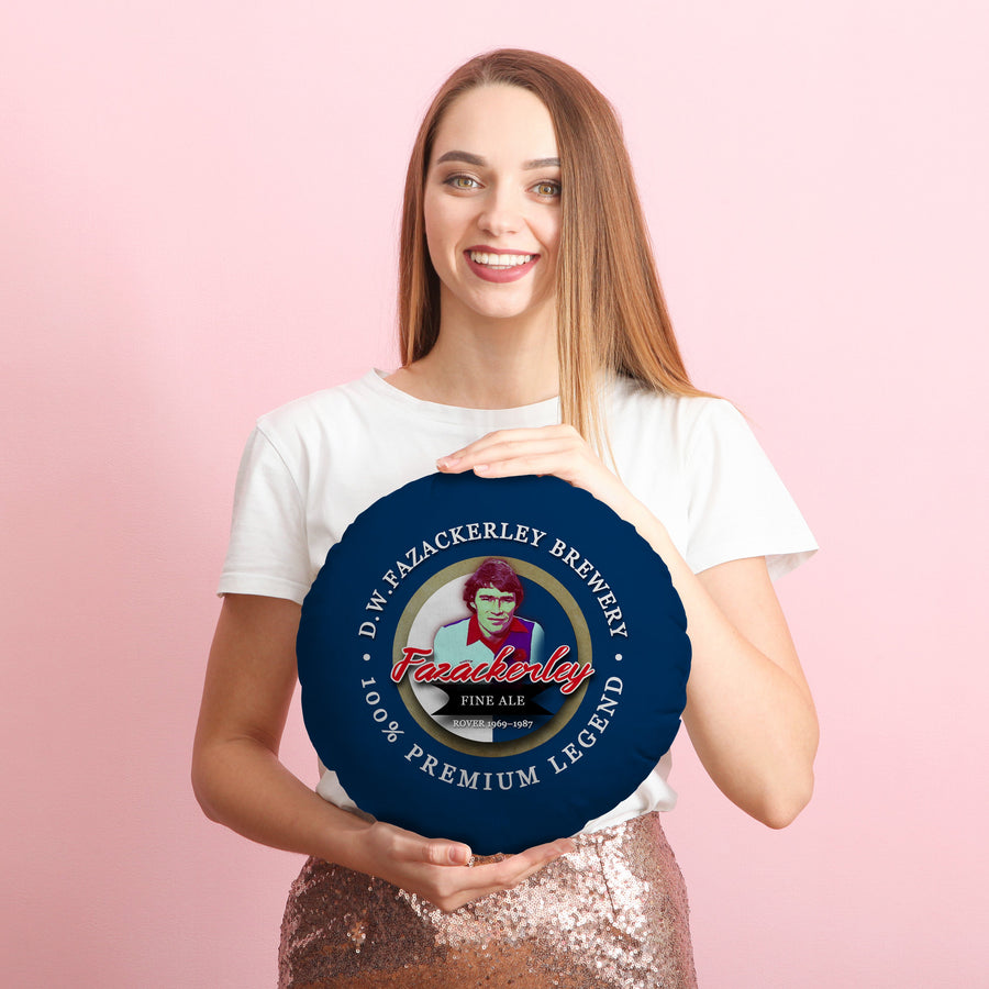 Blackburn Faz - Football Legends - Circle Cushion 14"