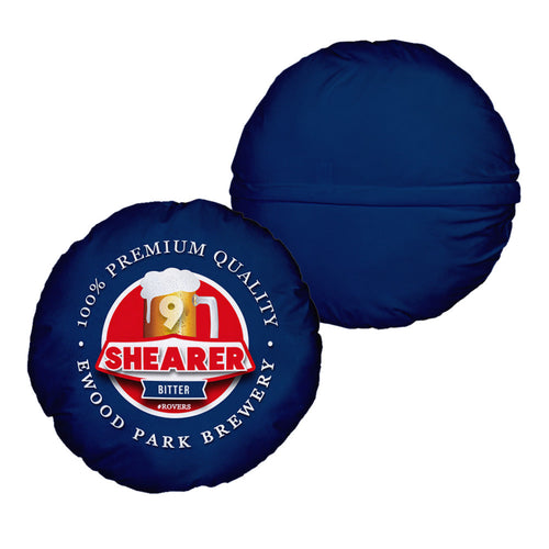 Blackburn Shearer - Football Legends - Circle Cushion 14"