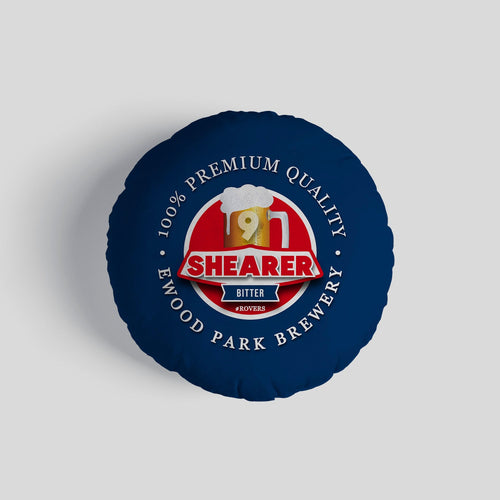 Blackburn Shearer - Football Legends - Circle Cushion 14"