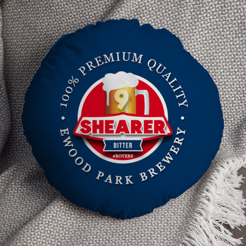 Blackburn Shearer - Football Legends - Circle Cushion 14"