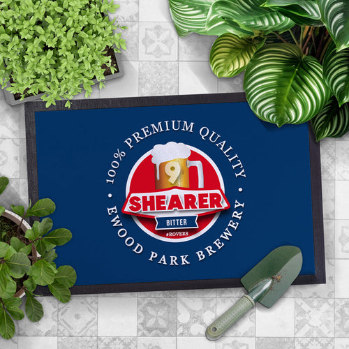 Blackburn Shearer  - Football Legends - Door Mat -60cm X 40cm